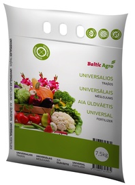 Mēslojums dārzam, dārza augiem Baltic Agro, granulēts, 7.5 kg