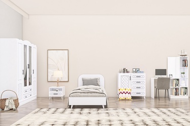 Guļamistabas mēbeļu komplekts Kalune Design Ediz 109, iekštelpu, balta