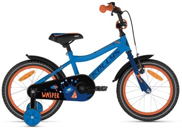 Vaikiškas dviratis, kalnų Kellys Wasper, mėlynas, 16"