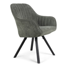 Valgomojo kėdė Domoletti Bago 53000001772, matinė, juoda/tamsiai žalia, 59 cm x 61 cm x 84 cm