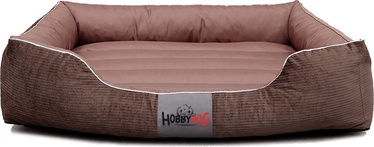 Кровать для животных Hobbydog Exclusive L, коричневый, 650 мм x 500 мм