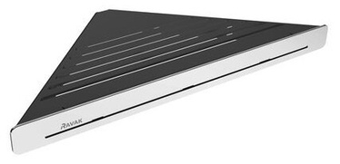 Riiul Ravak Slim C, 290 mm x 22 mm x 206 mm, must/kroom