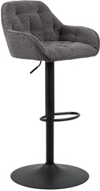 Baro kėdė Brooke 99362, matinė, juoda/antracito, 37.5 cm x 37.5 cm x 63 - 84 cm