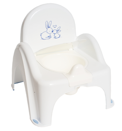 Детский горшок Tega Chair Bunny, пластик, белый