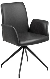 Ēdamistabas krēsls Home4you Naya, melna, 59 cm x 59 cm x 88 cm
