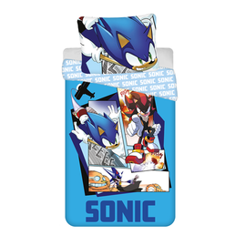 Voodipesukomplekt lastele Jerry Fabrics Sonic, sinine, 140 x 200 cm
