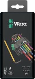 Ключ шестигранник Wera Torx TX8-TX40 10341152, 12.5 см, 9 шт.