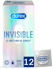 Prezervatyvai Durex Invisible, 12 vnt.