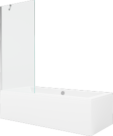 Vann seinaga, teisaldatav Mexen Cube, 170 cm x 80 cm x 39 cm, ristkülik