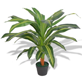 Искусственное растение VLX Dracaena Plant with Pot, желтый/зеленый