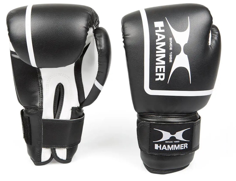 Боксерские перчатки Hammer Fit II, белый/черный, 6 oz