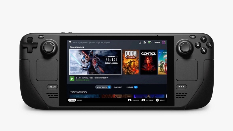 Mängu arvuti Valve Steam Deck, Bluetooth / Micro SD / Combo audio jack / USB 3.2 / USB-C DisplayPort, 256 GB