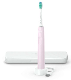 Elektrinis dantų šepetėlis Philips Sonicare 3100 HX3673 Series, baltas/rožinis