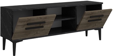 TV-laud Kalune Design View, must/pähklipuu, 296 mm x 1200 mm x 482 mm