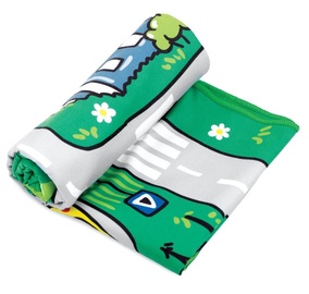 Rätik ranna /pärast sporti Spokey Mobile 922206, roheline/mitmevärviline, 80 x 160 cm, 1 tk