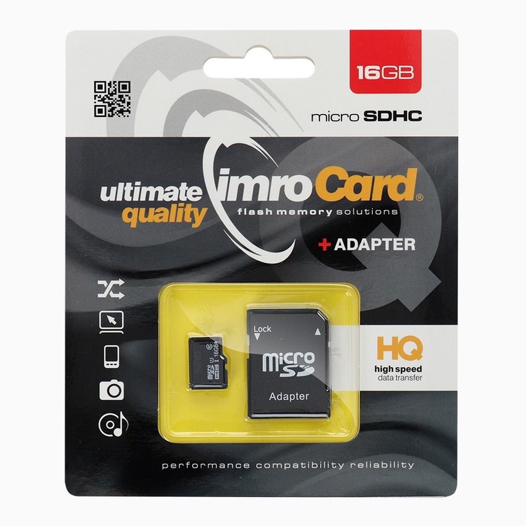 Mälukaart IMRO MicroSDHC Class 10 UHS-I, 16 GB