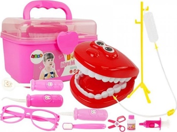 Игровой медицинский набор, игрушки для докторов Lean Toys Doc Mini Mediacal, розовый