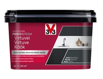 Emaliniai dažai V33 Renovation Perfection Kitchen, 2 l, juoda