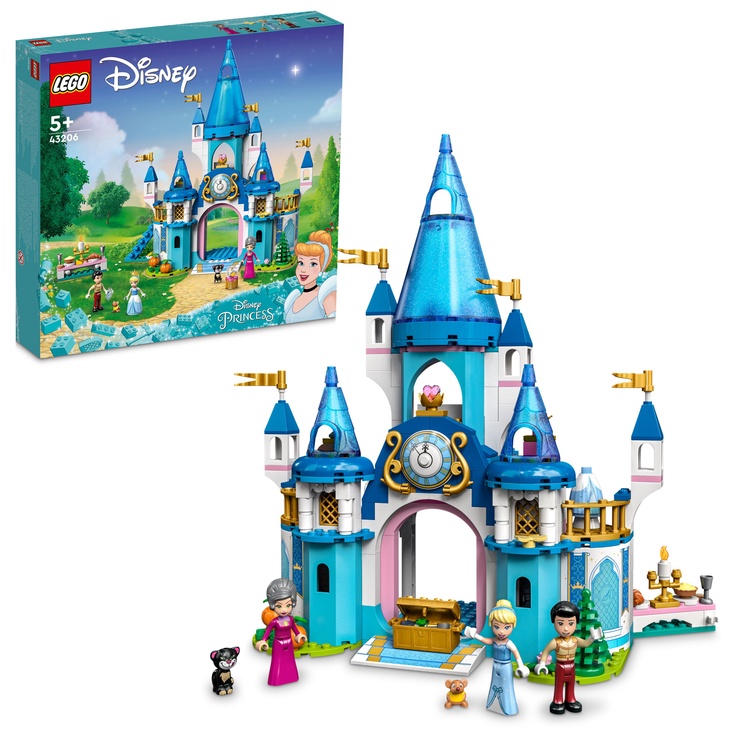 Konstruktors LEGO® │ Disney Pelnrušķītes un Daiļā prinča pils 43206, 365 gab.