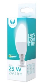 Лампочка Forever Light LED, C37, теплый белый, E14, 3 Вт, 240 лм
