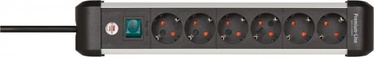 Удлинитель Brennenstuhl ALU-LINE, 3 x 1,5 mm², 3 м, 6 розеток