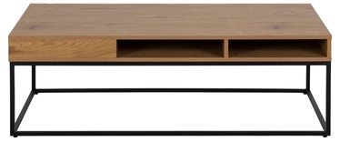 Kafijas galdiņš Willford, brūna/melna, 120 cm x 60 cm x 40 cm