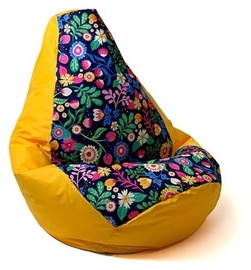 Кресло-мешок Go Gift Pear XXL PUFGGFSAK0039, желтый/зеленый/розовый
