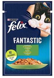 Влажный корм для кошек Felix Fantastic, крольчатина, 0.085 кг