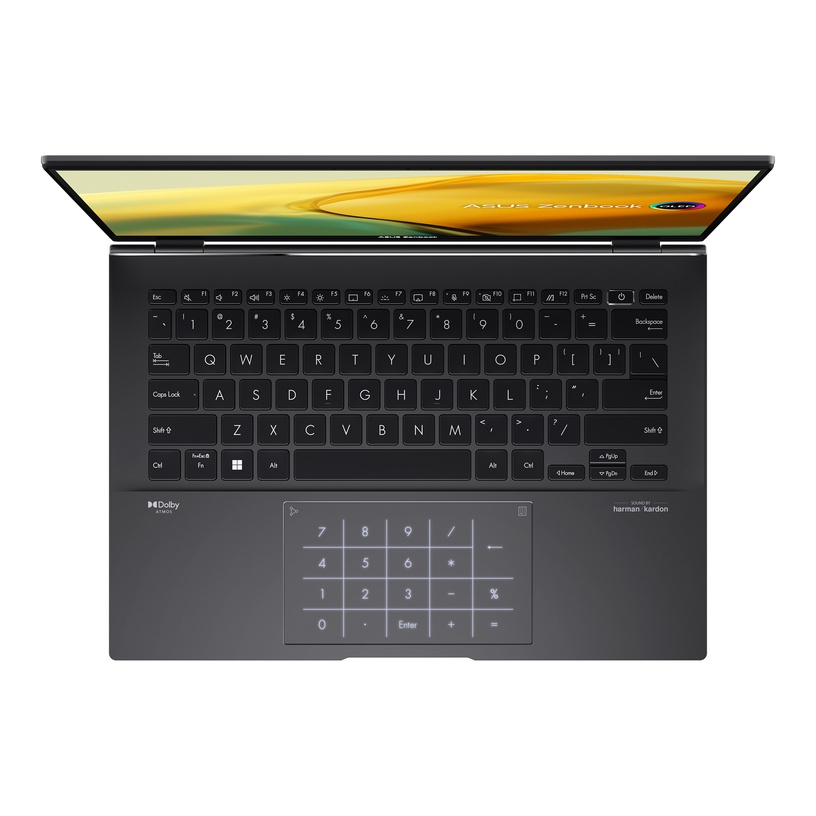 Sülearvuti Asus ZenBook 14 OLED UM3402YA, AMD Ryzen 7-7730U, 16 GB, 512 GB, 14 ", AMD Radeon™ Graphics, must, en