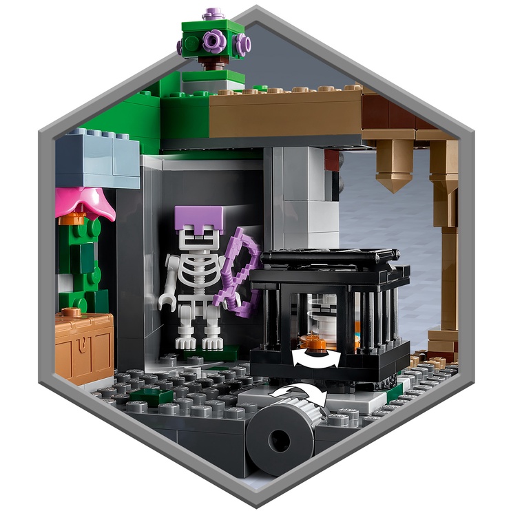 Konstruktors LEGO Minecraft Skeleta pazemes cietums 21189