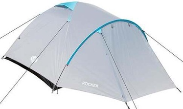 Trīsvietīga telts Nils Camp Rocker NC6013, zila/pelēka