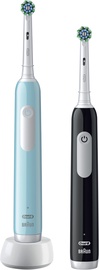 Elektriskā zobu birste Braun Oral-B Pro Series 1 Duo Pack, melna/gaiši zila