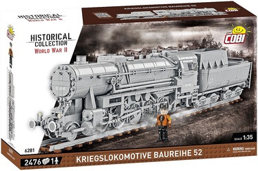 Konstruktorius Cobi Historical Collection Kriegslokomotive Baureihe 52 6281, plastikas