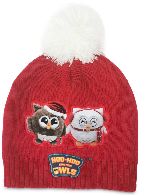 Ziemas cepure Dormeo Hoo-Hoo Emotion Owl, sarkana