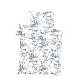 Комплект постельного белья Domoletti, синий/белый/серый, 160x200