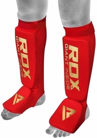 Защита голени и стопы RDX Shin Instep Guards HYP-SIR, красный, XL