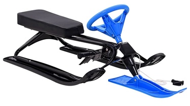 Nööriga kelk VLX Snow Sledge Bob, sinine/must, 119 cm x 50 cm