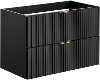 Шкаф для раковины Comad Nirvana, черный, 46 см x 80 см x 57 см