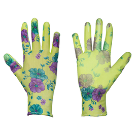 Рабочие перчатки прорезиненные Pure Floxy RWPFL7, для взрослых, полиэстер, синий/желтый/зеленый, 7, 6 шт.
