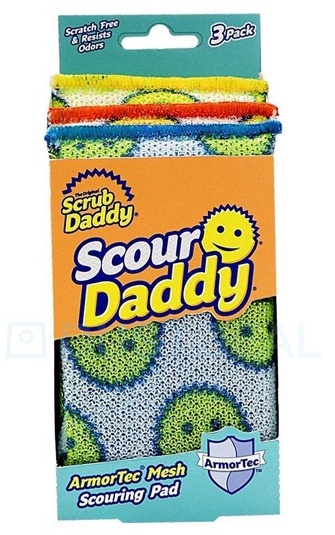 Абразивная губка Scrub Daddy Scour Daddy 622190, многоцветный, 3 шт.