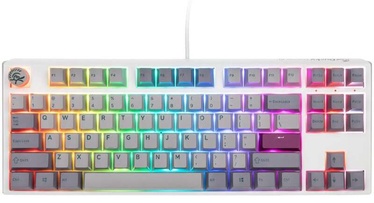 Клавиатура Ducky One 3 TKL Cherry MX Silent Red EN/Английский (US), белый/серый/фиолетовый/светло-серый, беспроводная