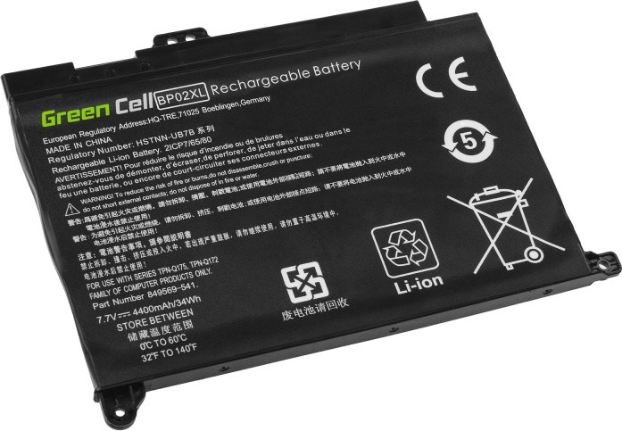 Sülearvutiaku Green Cell HP150, 4.5 Ah, LiPo