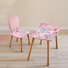 Комплект мебели для детской комнаты Kalune Design PSTK10-CHR-SET, розовый/дерево