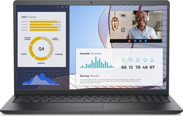 Ноутбук Dell Vostro 3530, 1334U, 8 GB, 512 GB, 15.6 ″, Intel Iris Xe Graphics, черный, en