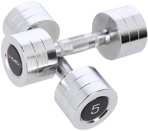 Набор гантелей HMS Chrome Dumbbells, 5 кг x 2 шт.