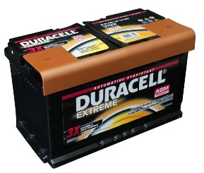 Akumulators Duracell Extreme AGM DE 80, 12 V, 80 Ah, 800 A