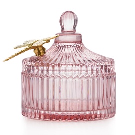 Декоративный сосуд AmeliaHome Jewelry Box Dragonfly, светло-розовый