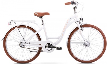 Велосипед городской Romet Panda 2, 24 ″, белый/розовый