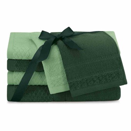 Набор полотенец для ванной AmeliaHome Rubrum, темно-зеленый, 50 x 30 cm/50 x 90 см/70 x 130 cm, 6 шт.
