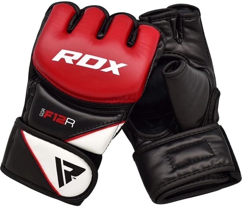 Перчатки для ММА RDX Grappling F12 GGR-F12R, красный, S